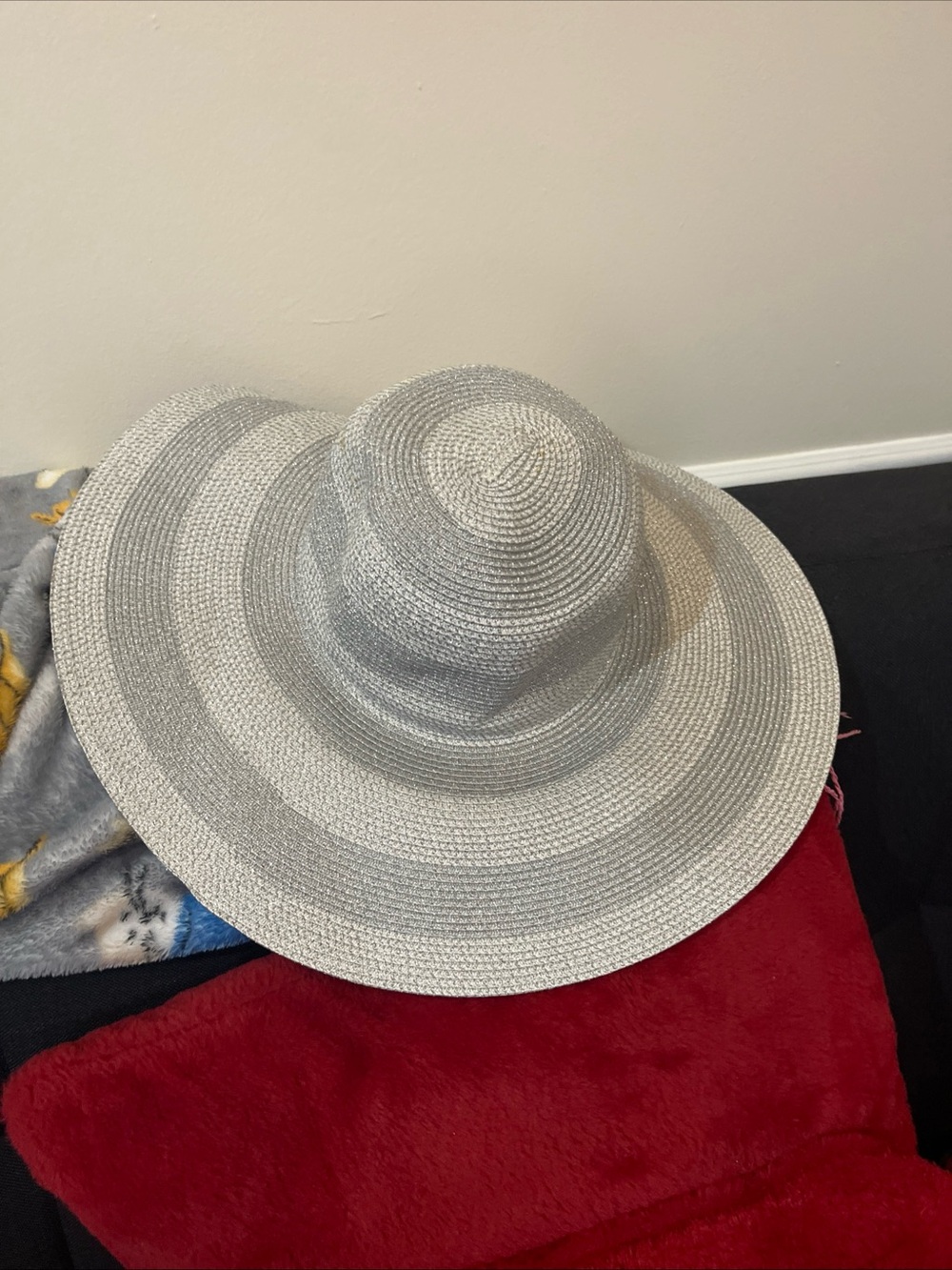 Wide Brim Silver Sun Hat - Stylish Women’s Accessory